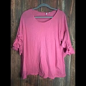 Plus Size Ruffle Sleeve Top 18/20